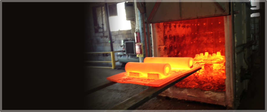 Heat treating metal cylinders